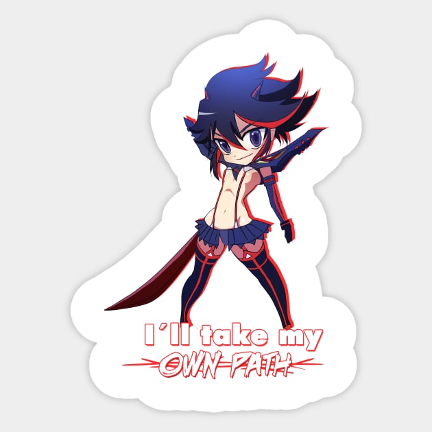 Kill la Kill - Ryuko Sticker by Mitgard